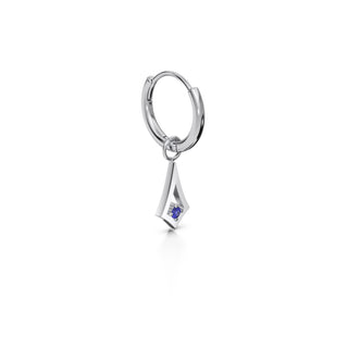 BKK Star  Huggies -  Blue Spinel - Sterling Silver