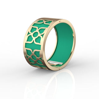 Lotus Bangle - Python Green