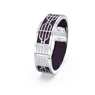 Nanyang Dream Bangle - Deep Plum - Sterling Silver