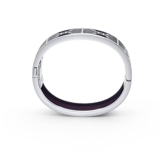 Nanyang Dream Bangle - Deep Plum - Sterling Silver