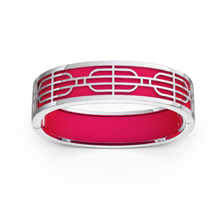 Nanyang Dream Bangle - Dragonfruit Pink - Sterling Silver