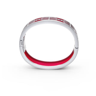 Nanyang Dream Bangle - Dragonfruit Pink - Sterling Silver