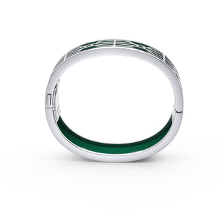 Nanyang Dream Bangle - Emerald Green - Sterling Silver