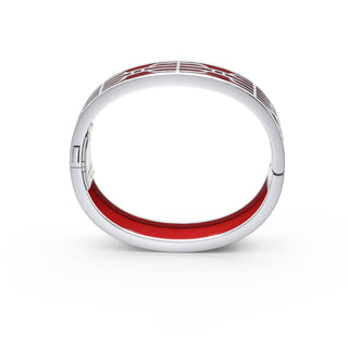 Nanyang Dream Bangle - Firecracker Red - Sterling Silver