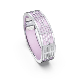 Nanyang Dream Bangle - Frangipani Pink - Sterling Silver