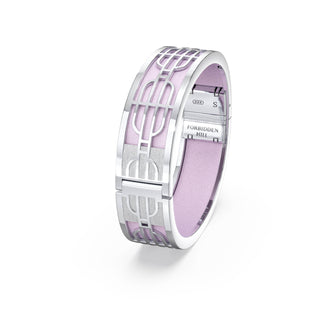 Nanyang Dream Bangle - Frangipani Pink - Sterling Silver