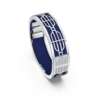 Nanyang Dream Bangle - Midnight Blue - Sterling Silver