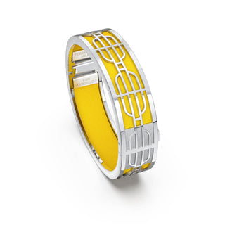 Nanyang Dream Bangle - Pineapple Yellow - Sterling Silver