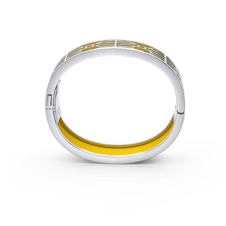 Nanyang Dream Bangle - Pineapple Yellow - Sterling Silver