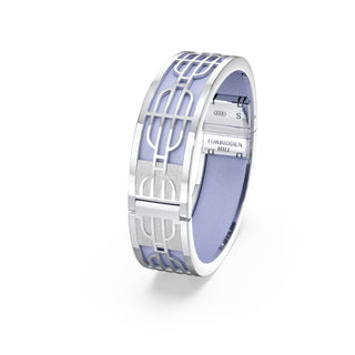 Nanyang Dream Bangle - Shophouse Mauve - Sterling Silver