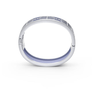 Nanyang Dream Bangle - Shophouse Mauve - Sterling Silver