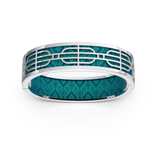 Nanyang Dream Bangle - Andaman Green - Sterling Silver