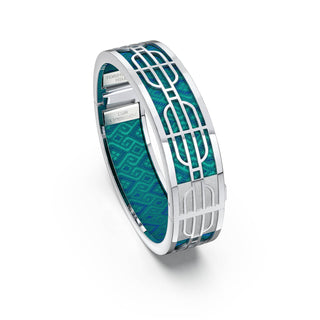 Nanyang Dream Bangle - Andaman Green - Sterling Silver