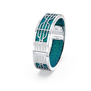 Nanyang Dream Bangle - Andaman Green - Sterling Silver