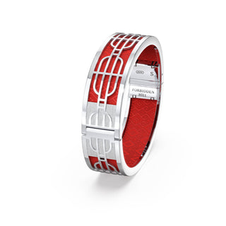 Nanyang Dream Bangle - Dragon Red - Sterling Silver