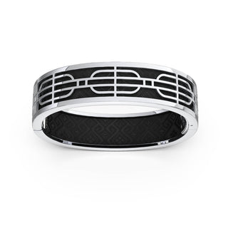 Nanyang Dream Bangle - Obsidian Black - Sterling Silver