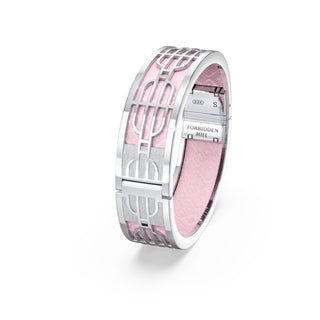 Nanyang Dream Bangle - Rose Syrup Pink - Sterling Silver