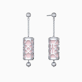 Lotus Silk Earrings - Shophouse Pink