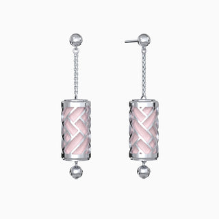 Hue Silk Earrings - Shophouse Pink