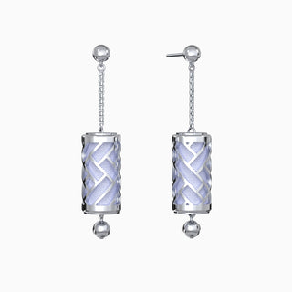 Hue Silk Earrings - Shophouse Mauve