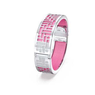 Pavilion Bangle - Guava Pink - Sterling Silver