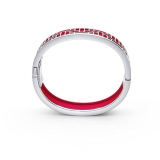 Pavilion Bangle - Dragonfruit Pink - Sterling Silver