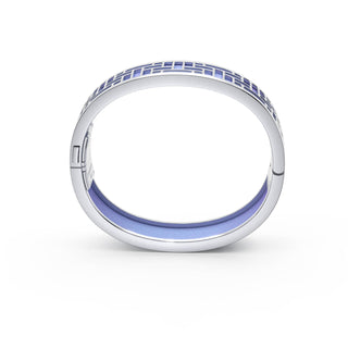 Pavilion Bangle - Gazebo Blue - Sterling Silver