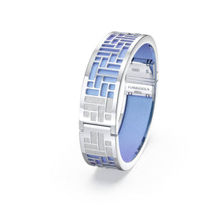 Pavilion Bangle - Gazebo Blue - Sterling Silver