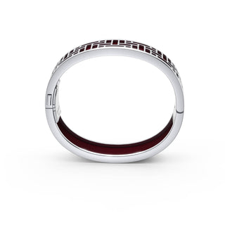 Pavilion Bangle - Majestic Ruby - Sterling Silver