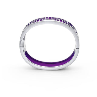 Pavilion Bangle - Orchid Purple - Sterling Silver