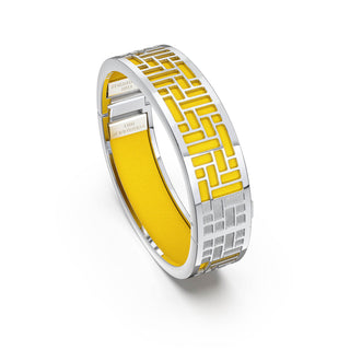 Pavilion Bangle - Pineapple Yellow - Sterling Silver