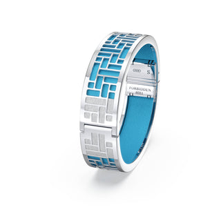 Pavilion Bangle - Turquoise Blue - Sterling Silver