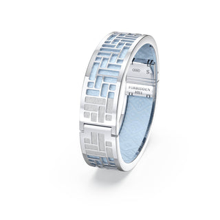 Pavilion Bangle - Mist Blue - Sterling Silver