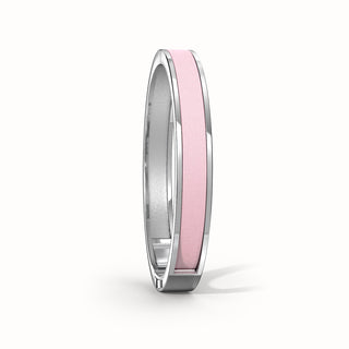 Edge Bangle - Shophouse Pink - Sterling Silver