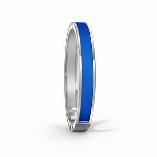 Edge Bangle - Celestial Blue - Sterling Silver