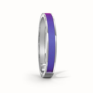 Edge Bangle - Dawn Mauve - Sterling Silver