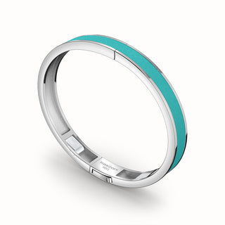 Edge Bangle - Shophouse Teal - Sterling Silver