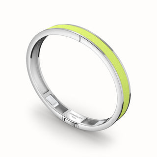 Edge Bangle - Pomelo Green - Sterling Silver