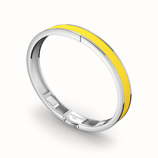 Edge Bangle - Pineapple Yellow - Sterling Silver