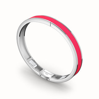 Edge Bangle - Dragonfruit Pink - Sterling Silver