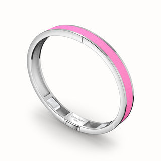 Edge Bangle - Guava Pink - Sterling Silver