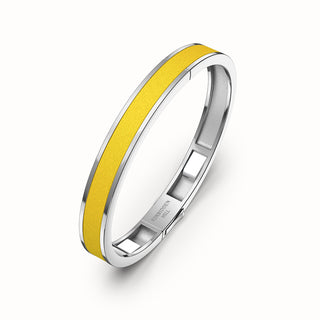 Edge Bangle - Pineapple Yellow - Sterling Silver