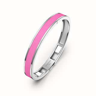 Edge Bangle - Guava Pink - Sterling Silver