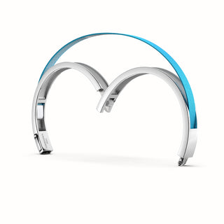 Edge Bangle - Turquoise Blue - Sterling Silver